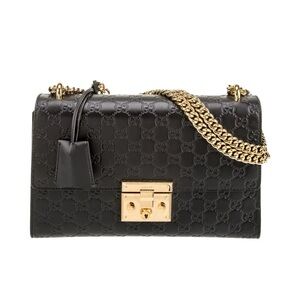 Gucci padlock guccissima small shoulder bag